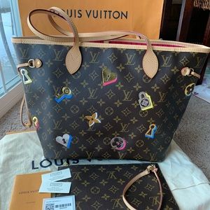❌Sold❌Louis Vuitton Neverfull MM Love Lock
